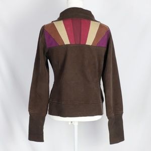 Lululemon Igloo Sunrise Chocolate Brown zip jacket